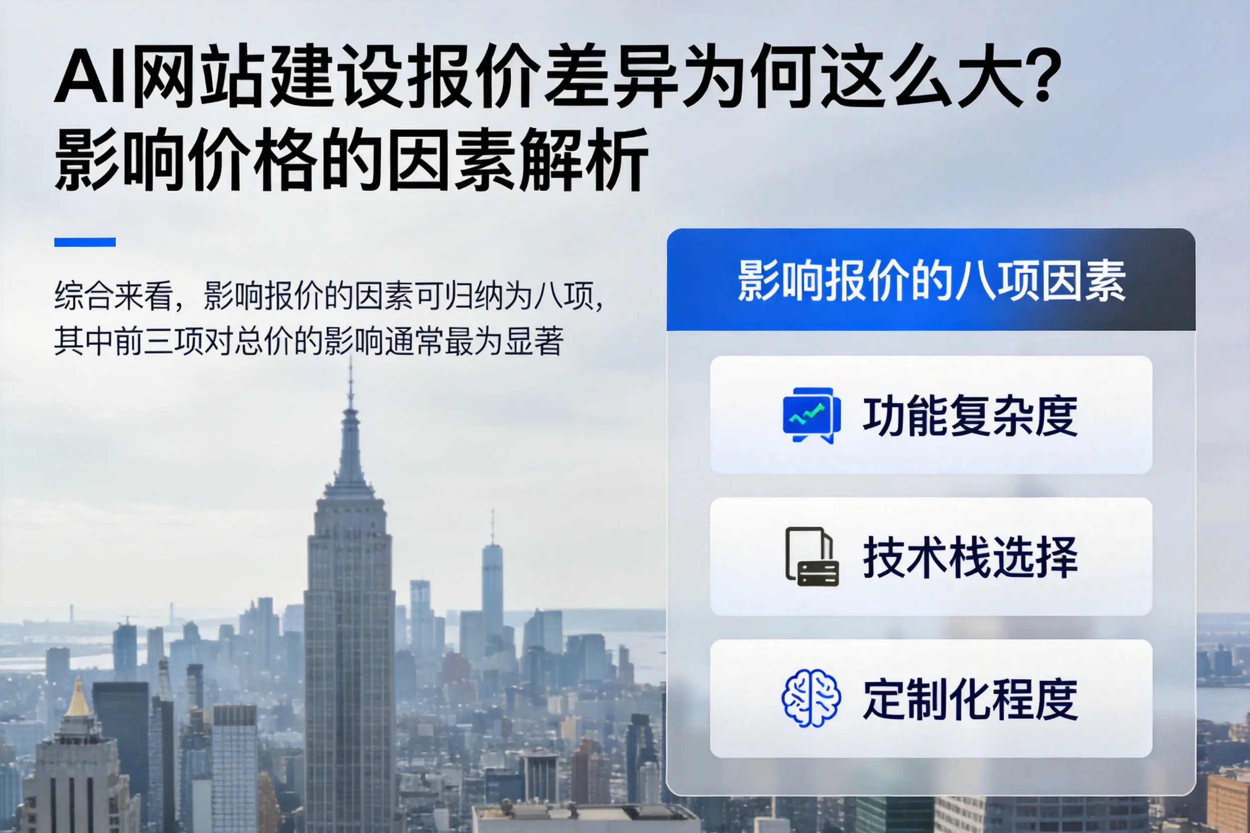 柳州AI网站建设报价差异为何这么大？影响价格的因素解析