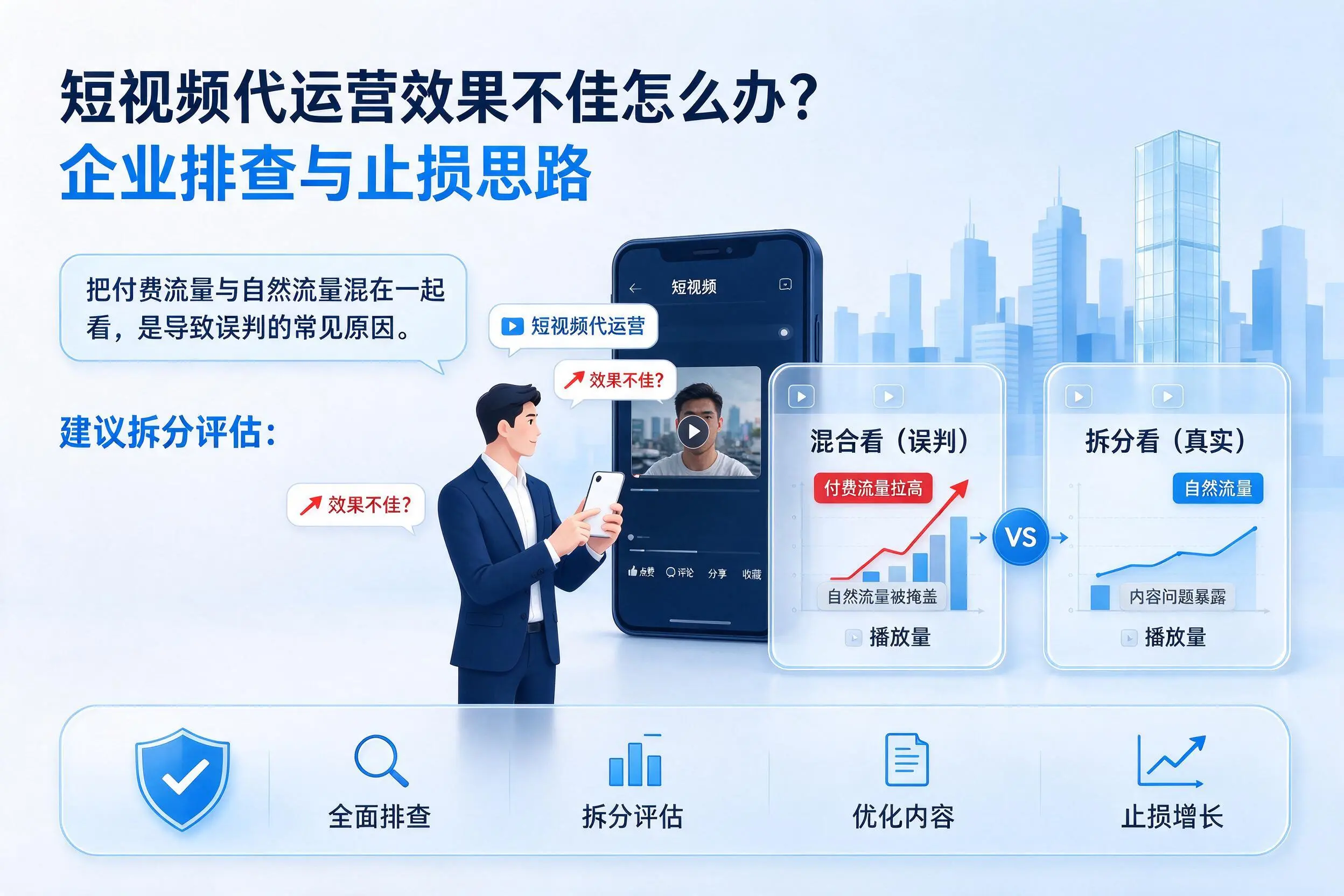 短视频代运营效果不佳怎么办？柳州企业排查与止损思路