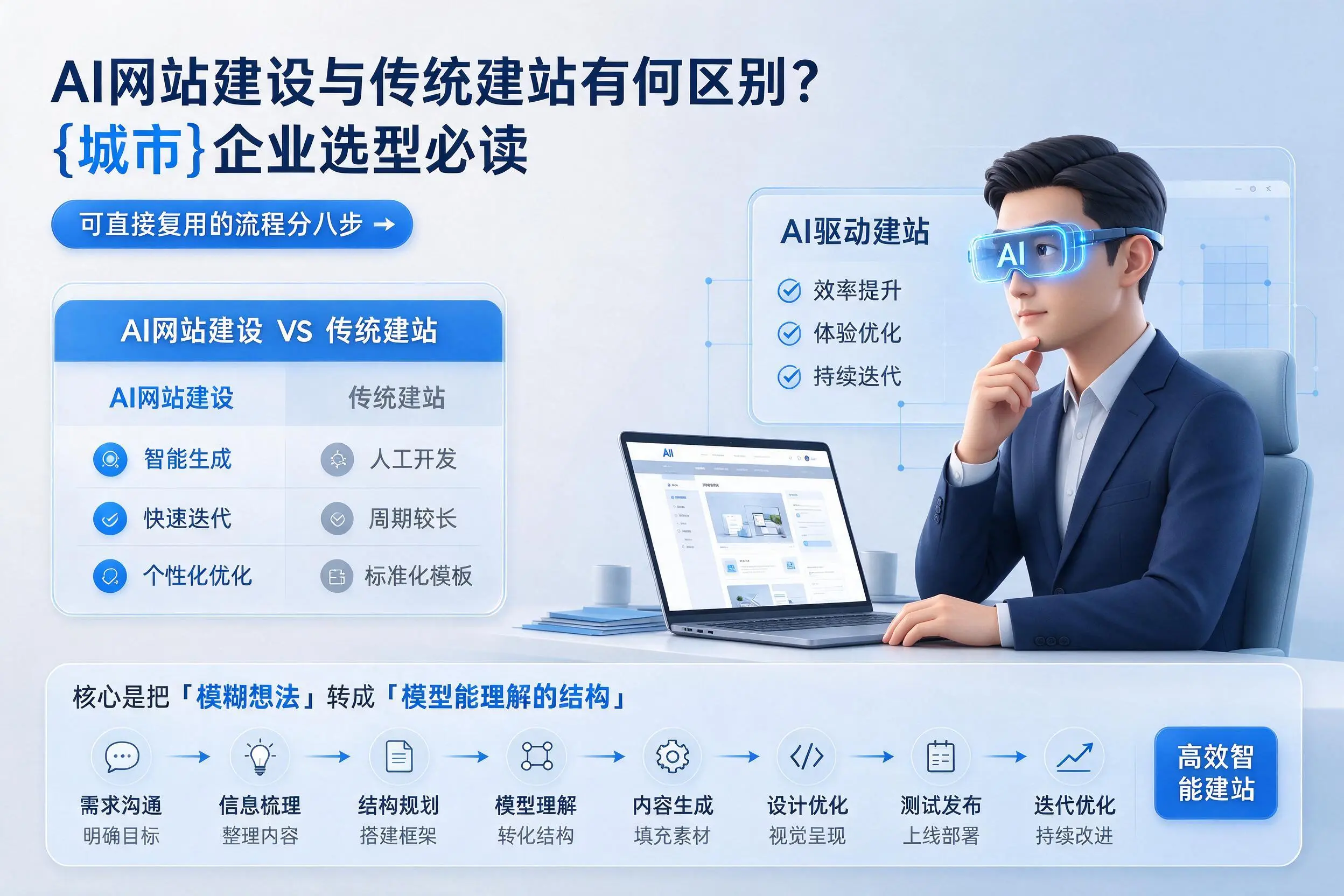 AI网站建设与传统建站有何区别？柳州企业选型必读