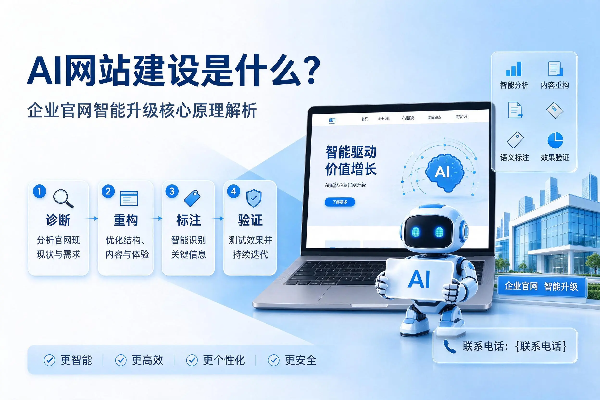 AI网站建设是什么?柳州企业官网智能升级核心原理解析
