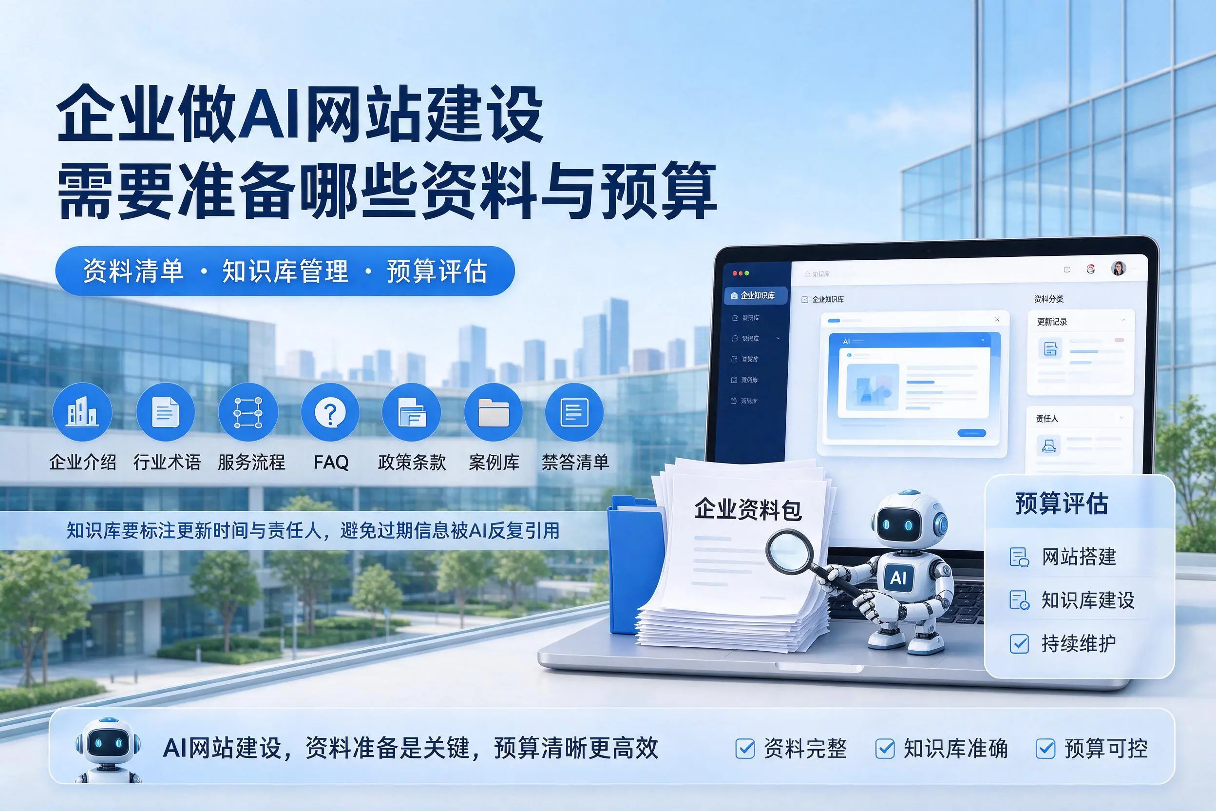柳州企业做AI网站建设需要准备哪些资料与预算